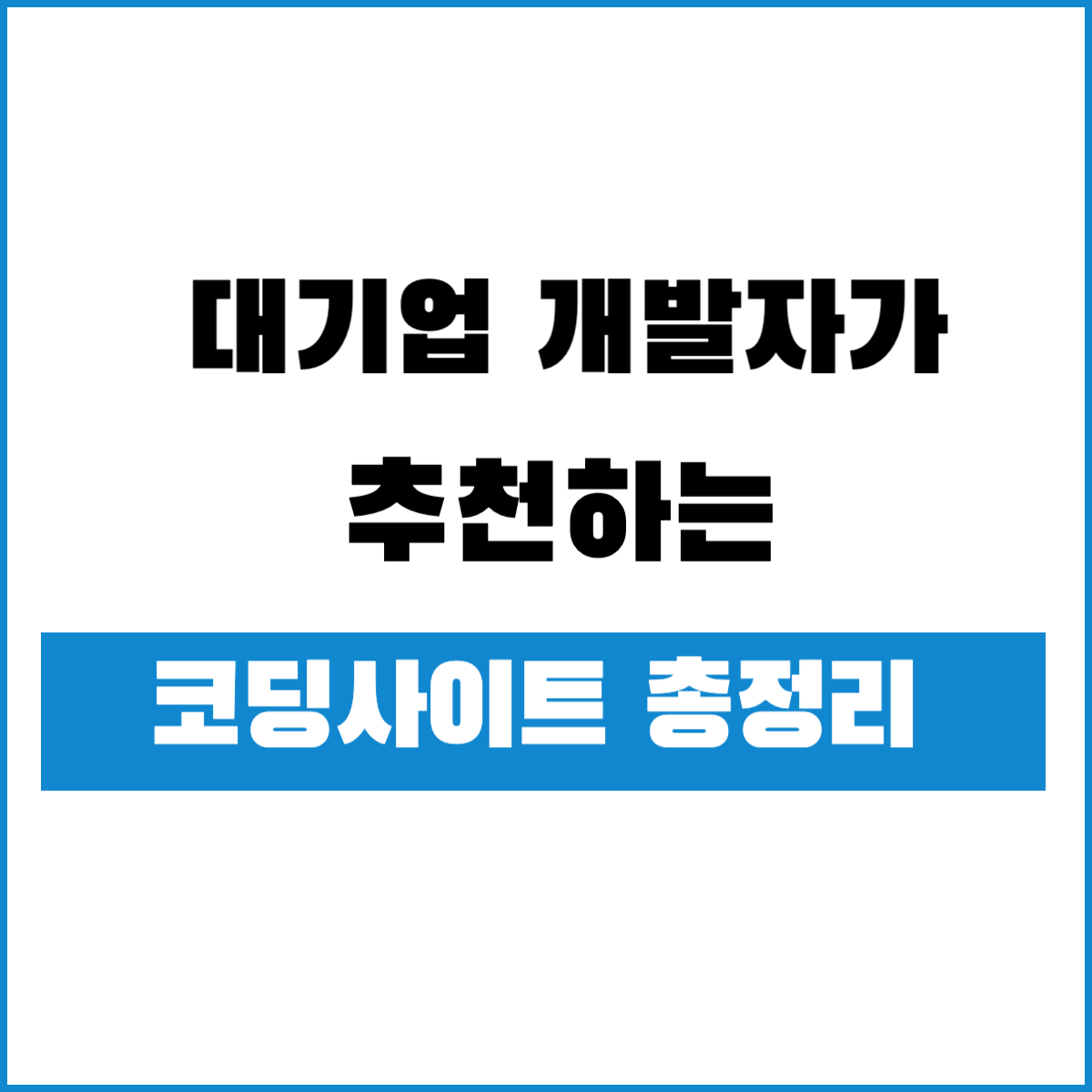 코딩 독학 사이트