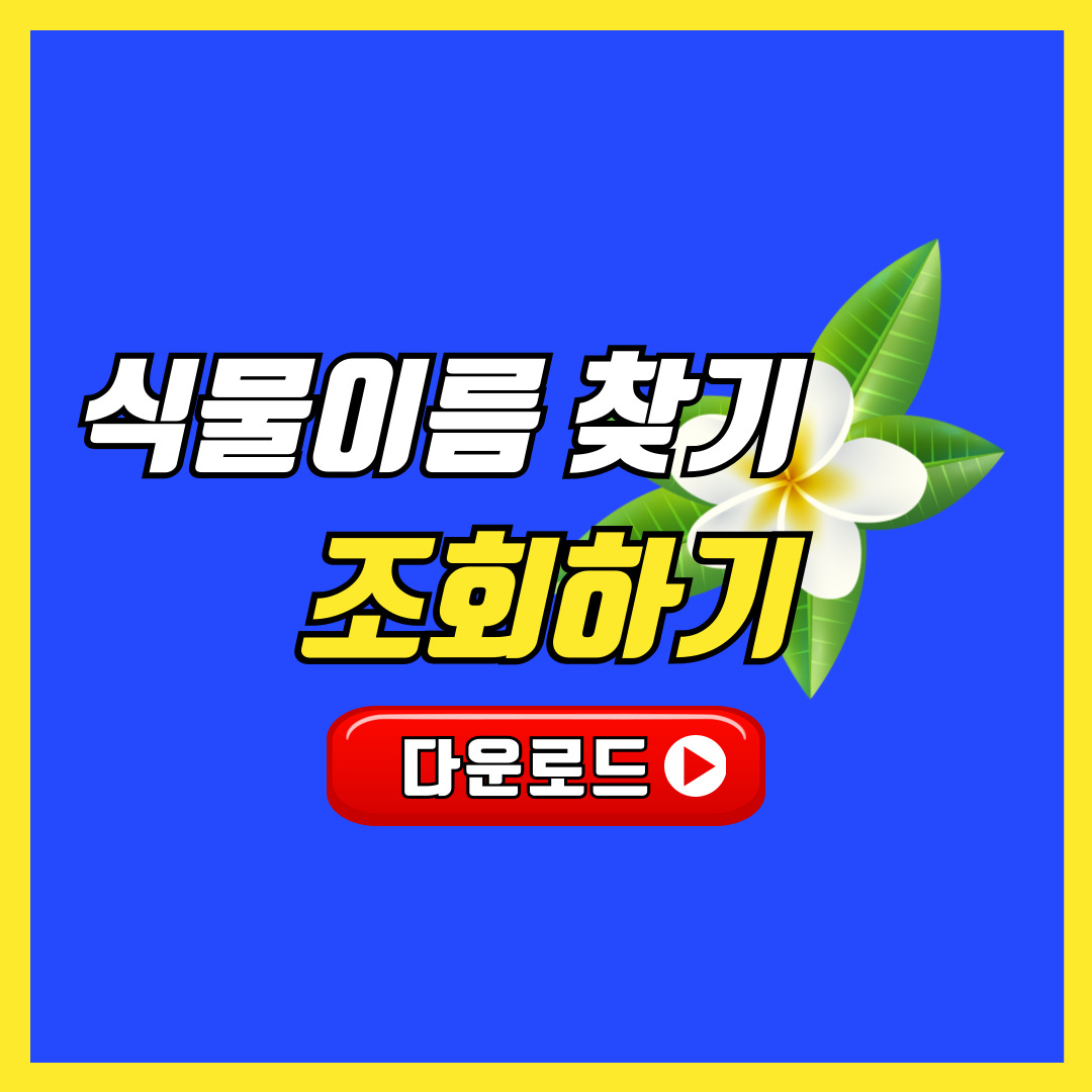 식물이름 찾기 조회하기